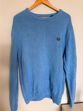 Chaps Light Blue Men's Crewneck Sweater